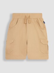 JoJo Maman Bébé Brown 2-Pack Jersey Cargo Shorts - Image 2 of 4