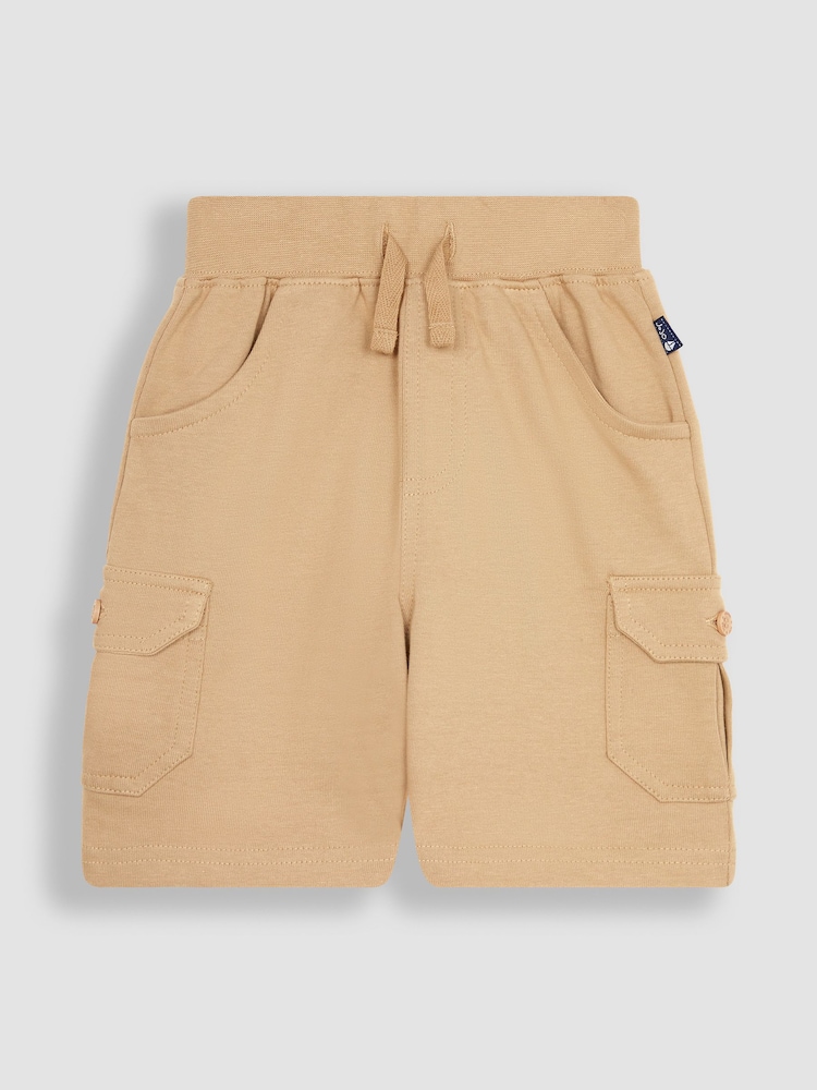 JoJo Maman Bébé Brown 2-Pack Jersey Cargo Shorts - Image 2 of 4