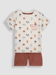 Jojo Maman Bébé Bedrucktes T-Shirt & Shorts im Set - Bild 1 von 6