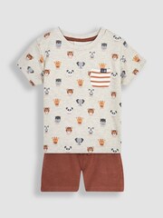 Jojo Maman Bébé Bedrucktes T-Shirt & Shorts im Set - Bild 3 von 6