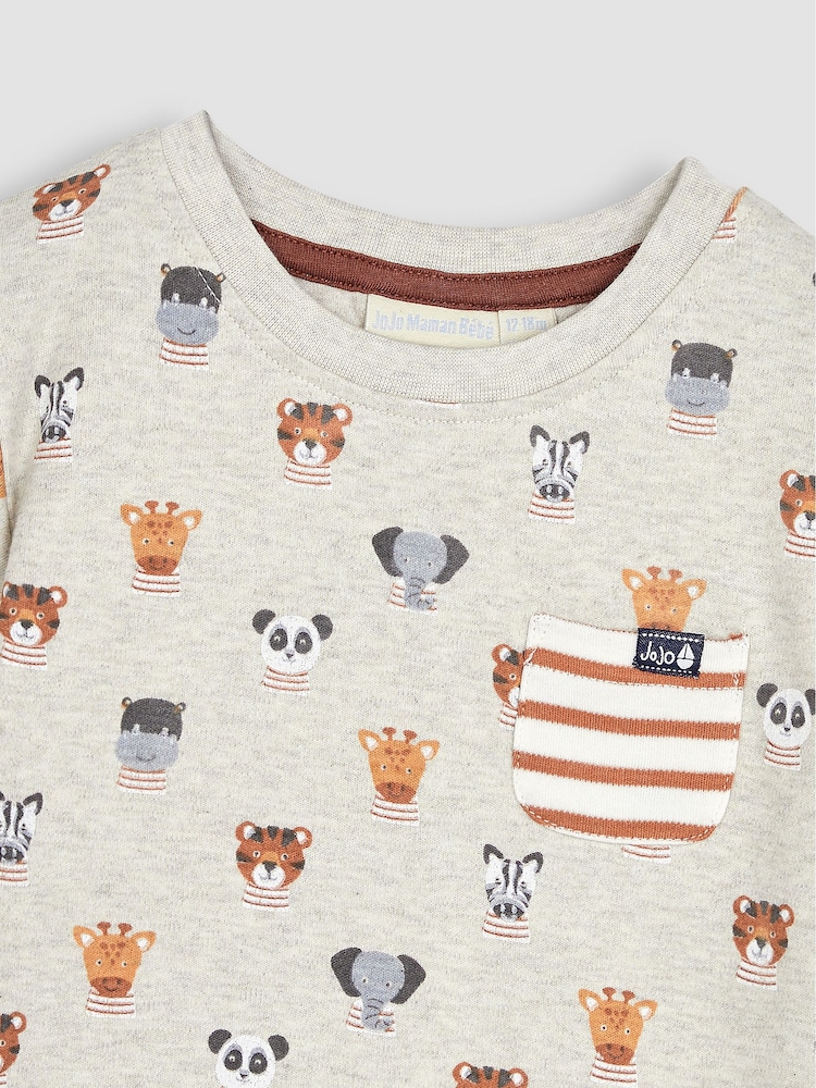 Jojo Maman Bébé Bedrucktes T-Shirt & Shorts im Set - Bild 6 von 6