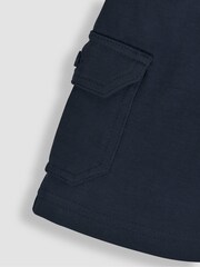JoJo Maman Bébé Orange 2-Pack Jersey Cargo Shorts - Image 4 of 5