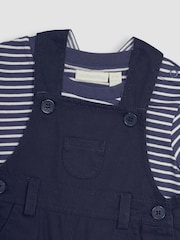 Комплект из 2 саржевого комбинезона и футболки в полоску JoJo Maman Bébé - Изображение 5 из 5