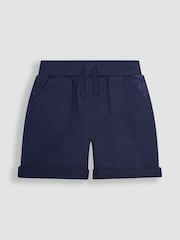 JoJo Maman Bébé Khaki Green & Navy Blue 2-Pack Jogger Shorts - Image 2 of 4