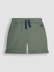 JoJo Maman Bébé Khaki Green & Navy Blue 2-Pack Jogger Shorts - Image 3 of 4