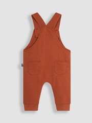 JoJo Maman Bébé Brown Lion Appliqué Trouser Dungarees & T-Shirt Set - Image 6 of 7