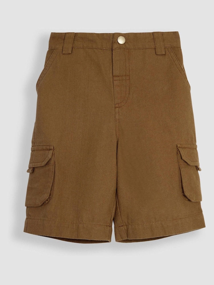 JoJo Maman Bébé Brown Cargo Shorts - Image 1 of 3