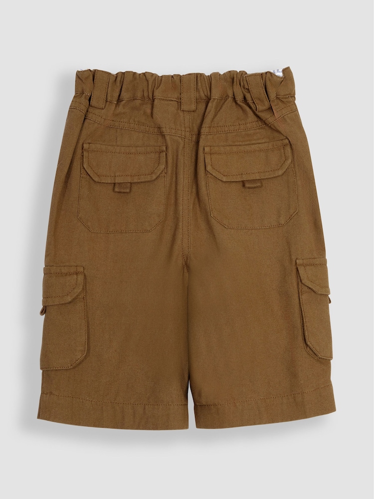 JoJo Maman Bébé Brown Cargo Shorts - Image 2 of 3