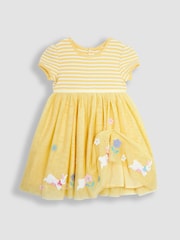 JoJo Maman Bébé Yellow Bunny Tulle Party Dress - Image 2 of 3