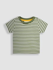 JoJo Maman Bébé Natural 2-Piece Farm Vehicles Dungarees & T-Shirt Set - Image 5 of 6