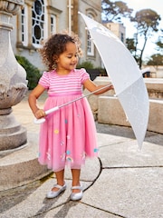 JoJo Maman Bébé Pink Unicorn Tulle Party Dress - Image 1 of 6