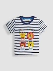 Футболка с аппликацией в стиле бебе JoJo Maman - Изображение 1 из 4