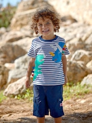 JoJo Maman Bébé Navy Blue Cargo Shorts - Image 1 of 4