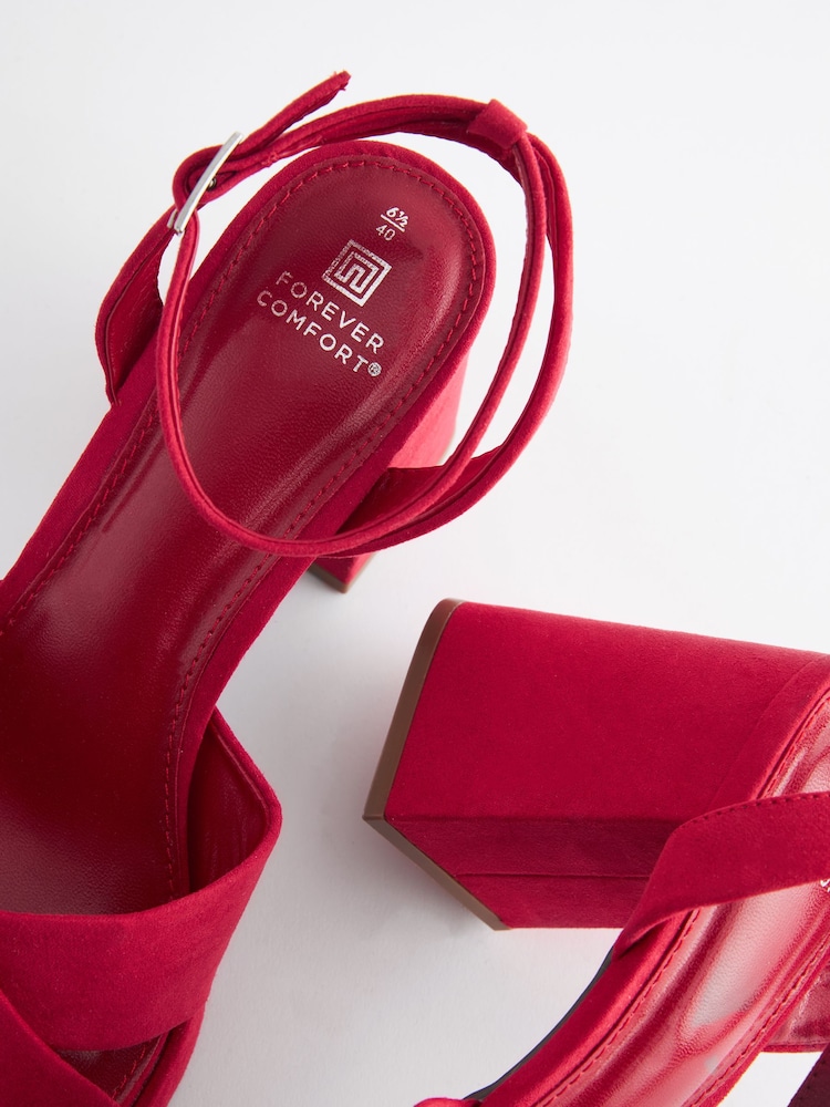 Rot - Forever Comfort® Sandalen mit ausgestellter Plateausohle - Bild 9 von 9 Rot - Forever Comfort® Sandalen mit ausgestellter Plateausohle - Bild 9 von 9