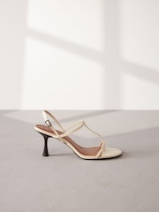 Bone Print Signature Leather Toe Post Heeled Sandals - Image 2 of 6