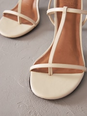 Bone Print Signature Leather Toe Post Heeled Sandals - Image 5 of 6
