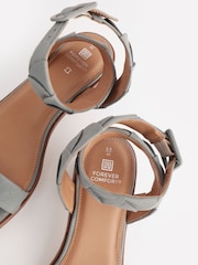 Blue Forever Comfort® Leather Low Block Heel Sandals - Image 5 of 6