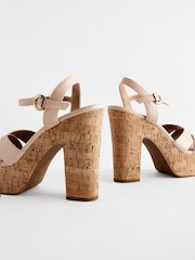 Nude Forever Comfort® Cork Platform Sandals - Image 6 of 7