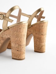 Gold Forever Comfort® Cork Platform Sandals - Image 5 of 8