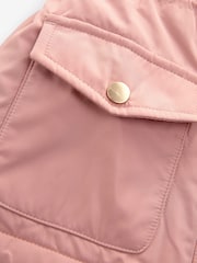 Pink Shower Resistant Frill Pocket Parka Coat (3mths-7yrs) - Image 12 of 13