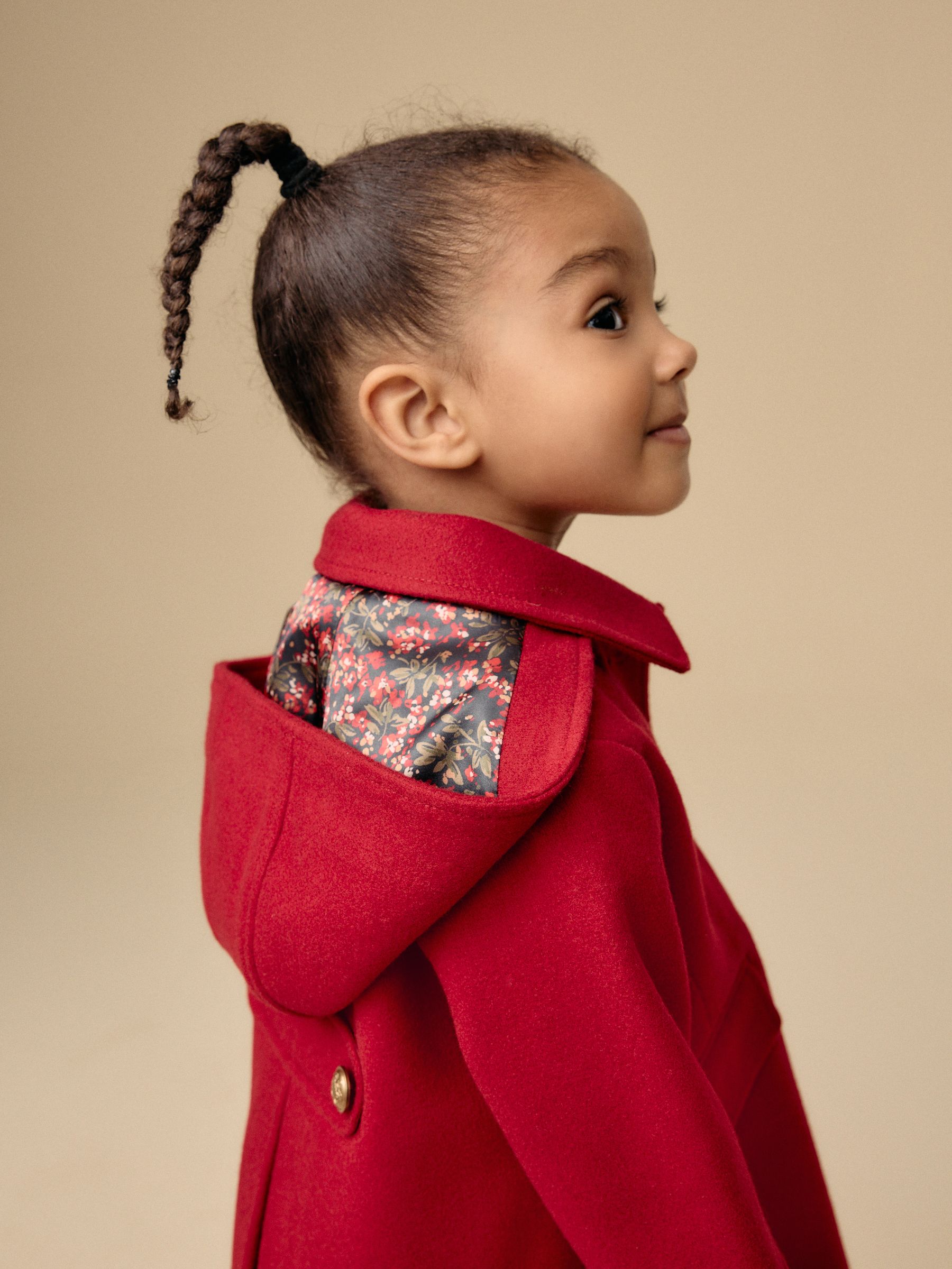Buy Red Single Breasted Hooded Coat with Wool 3mths 10yrs from Next USA