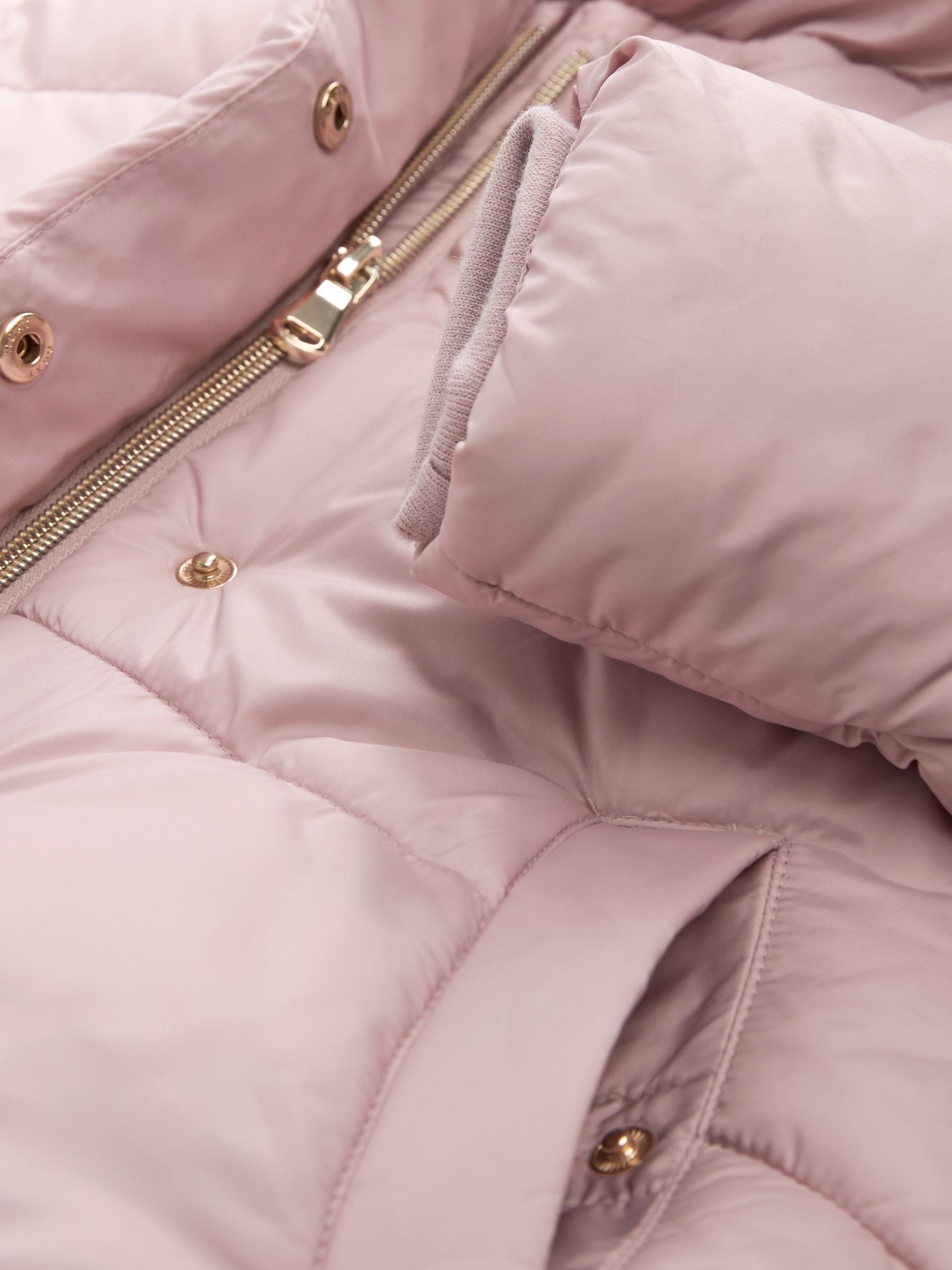 Buy Pink Shower Resistant Faux Fur Lined Hooded Padded Coat 3mths 7yrs from Next Ireland
