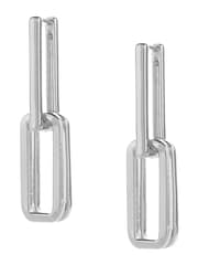 Mint Velvet Silver Link Earrings - Image 3 of 3