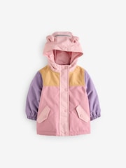 Pink Waterproof Colourblock Jacket (3mths-7yrs) - Image 5 of 11