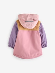 Pink Waterproof Colourblock Jacket (3mths-7yrs) - Image 7 of 11