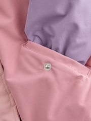 Pink Waterproof Colourblock Jacket (3mths-7yrs) - Image 8 of 11