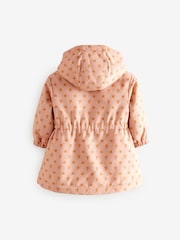 Pink Shower Resistant AOP Skirted Coat (3mths-7yrs) - Image 7 of 9