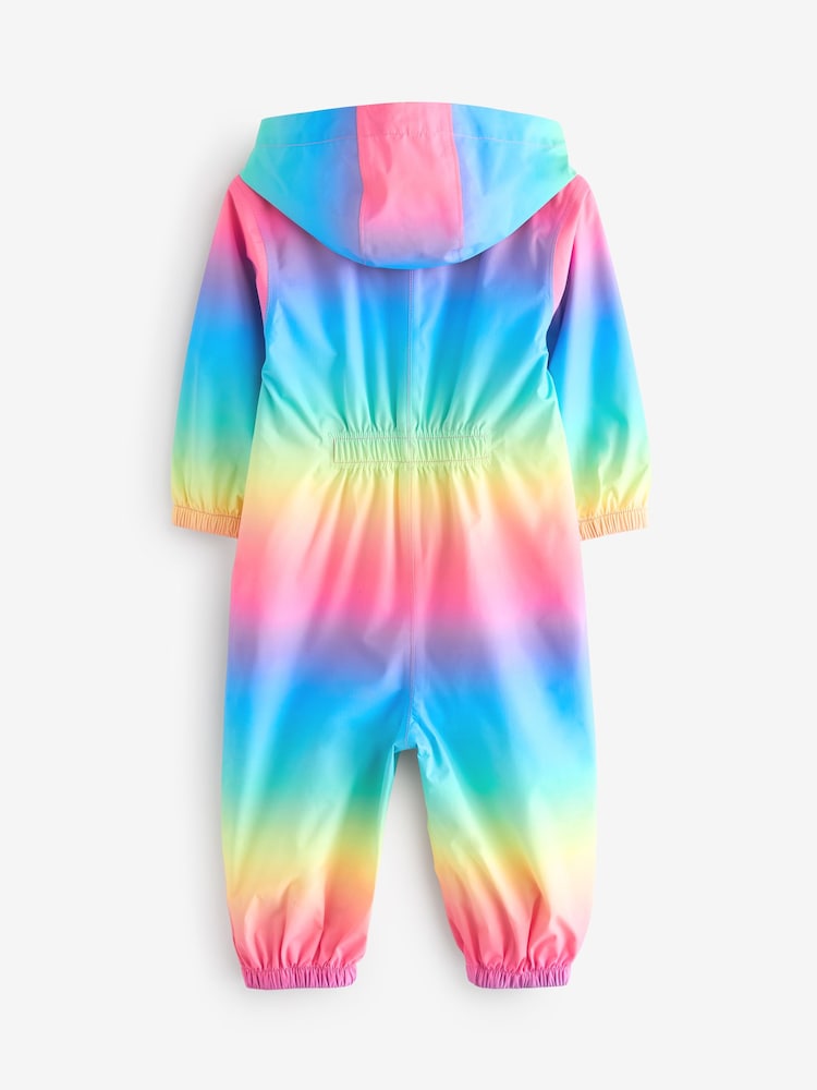 Rainbow Ombre Waterproof Hooded Puddlesuit (3mths-7yrs) - Image 7 of 9