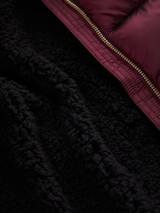 Berry Shower Resistant Faux Fur Trim Padded Coat (3-16yrs) - Image 10 of 10