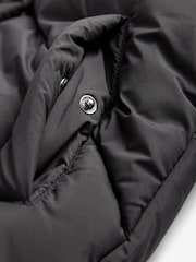 Black Shower Resistant Padded Coat (3-16yrs) - Image 10 of 13