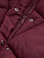 Burgundy Red Shower Resistant Padded Coat (3-16yrs) - Image 9 of 9