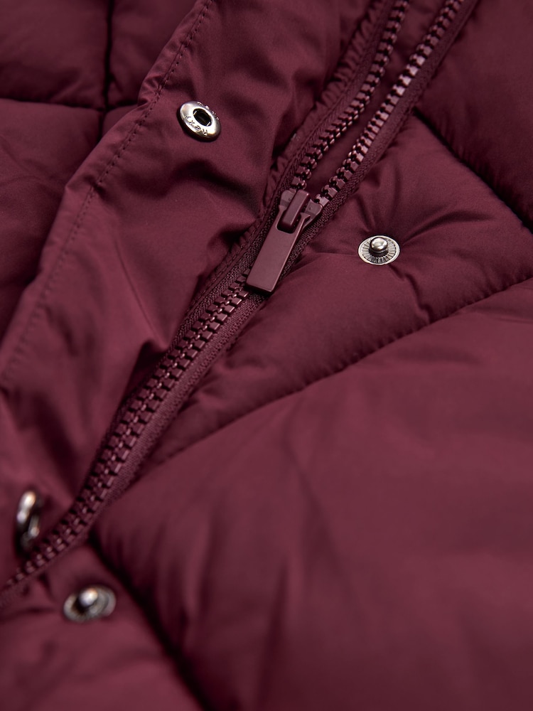 Burgundy Red Shower Resistant Padded Coat (3-16yrs) - Image 9 of 9
