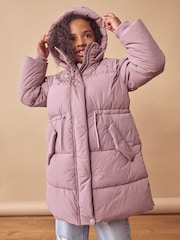 Purple Shower Resistant Utility Padded Coat (3-16yrs) - Image 4 of 5