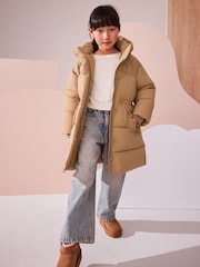 Camel Shower Resistant Utility Padded Coat (3-16yrs) - Image 1 of 11