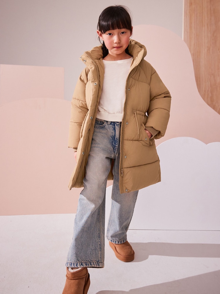 Camel Shower Resistant Utility Padded Coat (3-16yrs) - Image 1 of 11