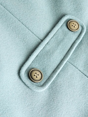 Mint Green Single Breasted Hooded Coat with Wool (3mths-10yrs) - Image 10 of 10