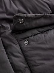 Charcoal Grey Shower Resistant Faux Fur Trim Padded Coat (3-16yrs) - Image 9 of 13