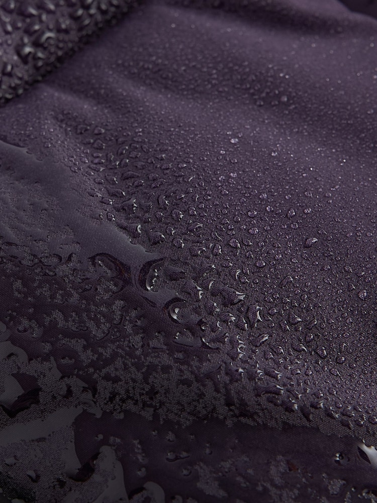 Purple Regular Length Shower Resistant Fur Lined Hooded Padded Coat (3-16yrs) - Image 11 of 11