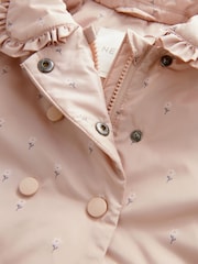 Pink Shower Resistant Frill Collar Coat (3mths-7yrs) - Image 10 of 10