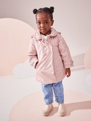 Pink Shower Resistant Frill Collar Coat (3mths-7yrs) - Image 2 of 10