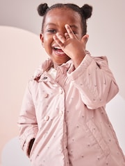 Pink Shower Resistant Frill Collar Coat (3mths-7yrs) - Image 4 of 10