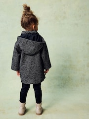Grey Mono Relaxed Coat With Wool (3mths-7yrs) - Image 3 of 4