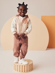 Neutral Varsity Bomber Jacket With Wool (3mths-7yrs) - Image 2 of 9
