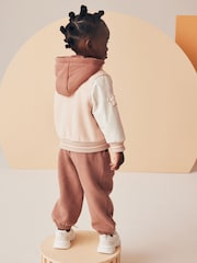 Neutral Varsity Bomber Jacket With Wool (3mths-7yrs) - Image 3 of 9