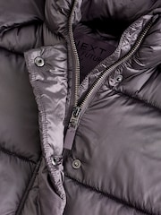Purple Shower Resistant Two Tone Shine Padded Coat (3-16yrs) - Image 12 of 13