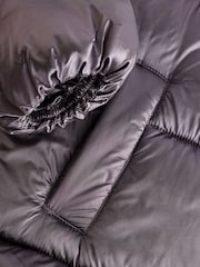 Purple Shower Resistant Two Tone Shine Padded Coat (3-16yrs) - Image 9 of 13